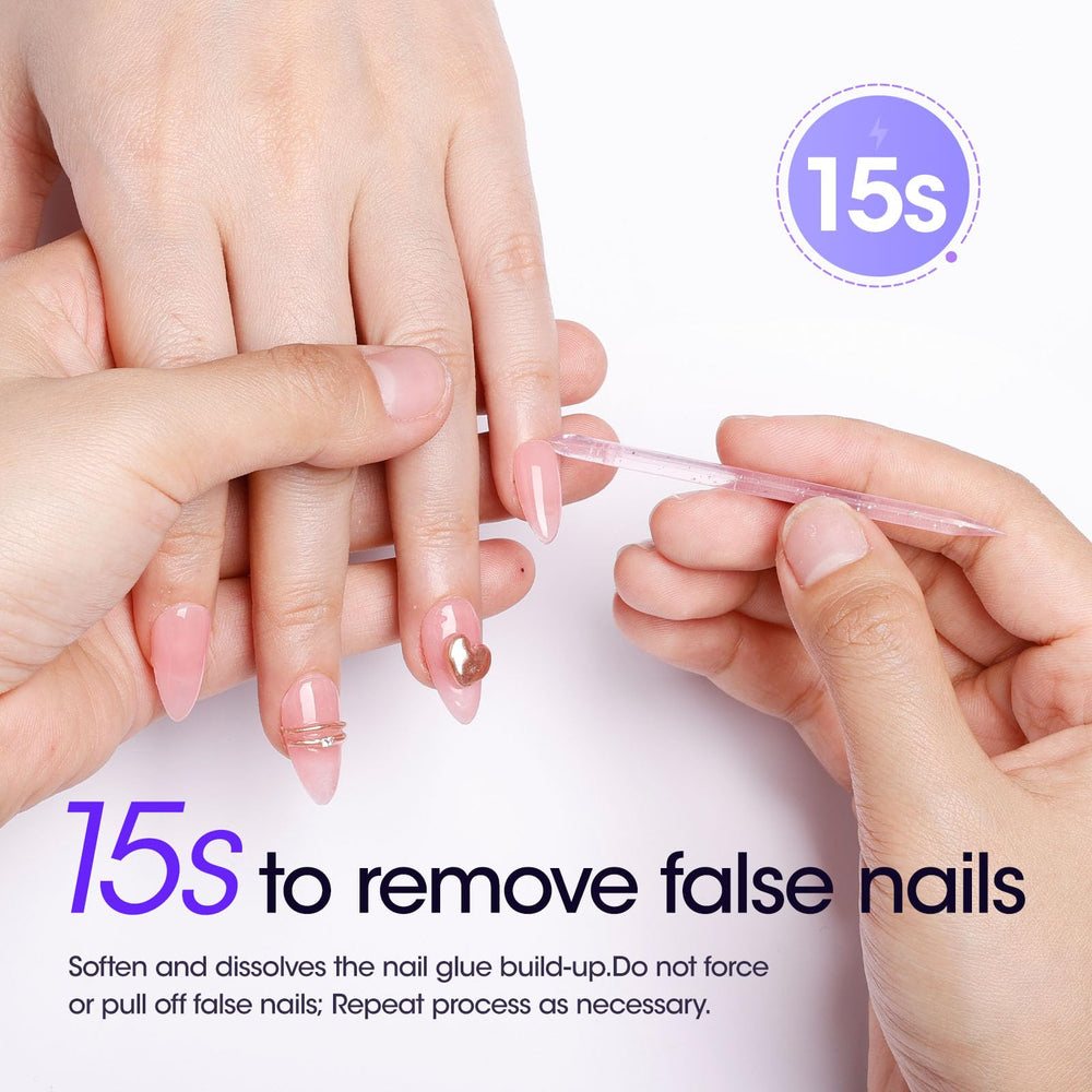 GELLEN press-on nails removal demonstration with the remover