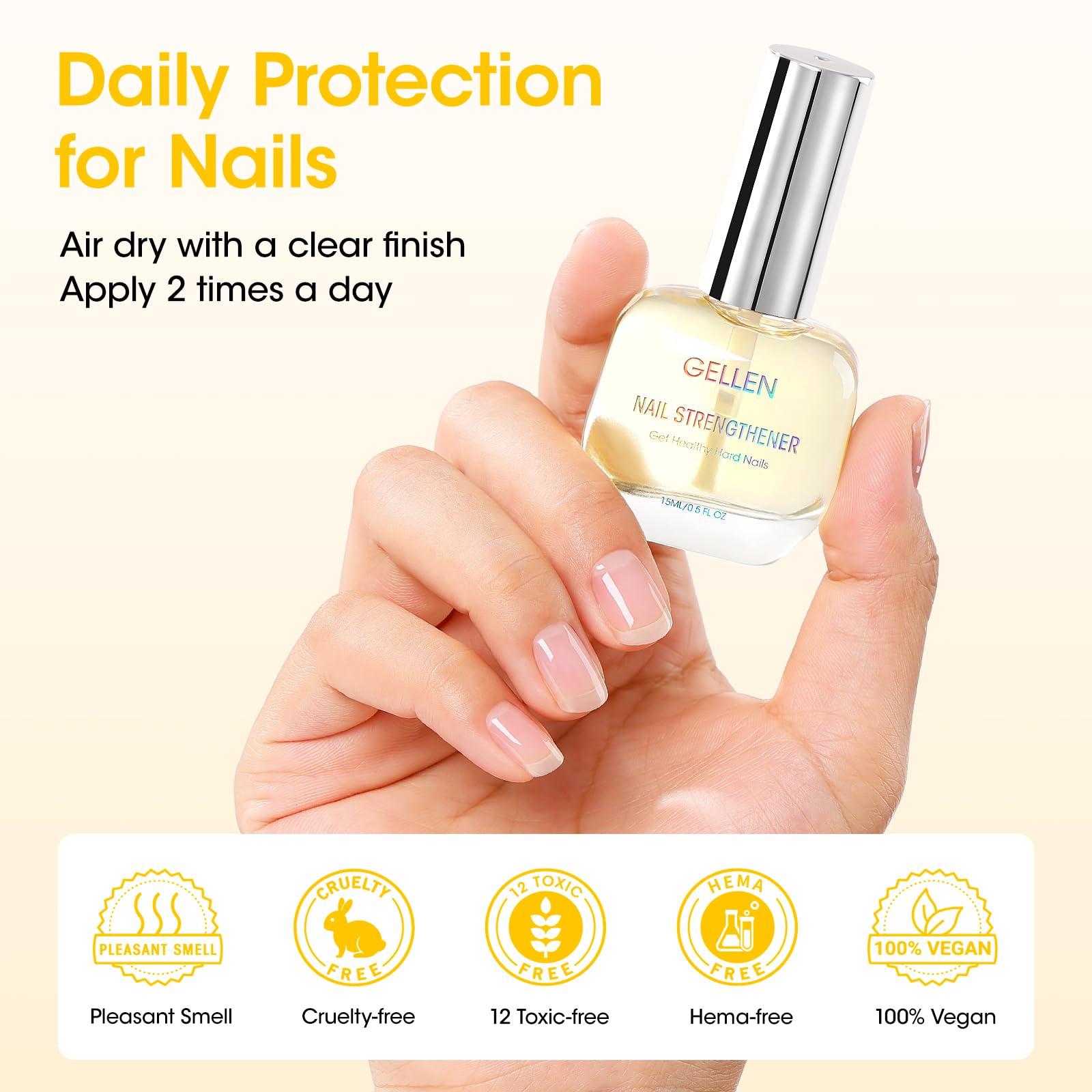 GELLEN Pro Care Nail bed protection during daily wear.