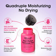 GELLEN remover on fingers ready for quick 5-9s removal