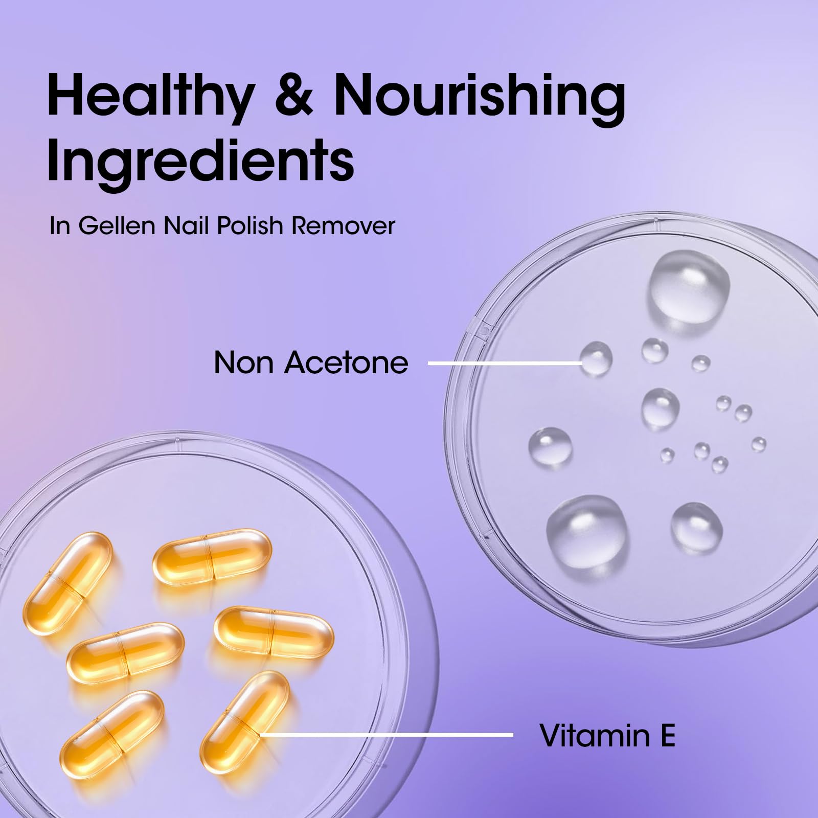 GELLEN remover with Vitamin E nourishes nails during polish removal