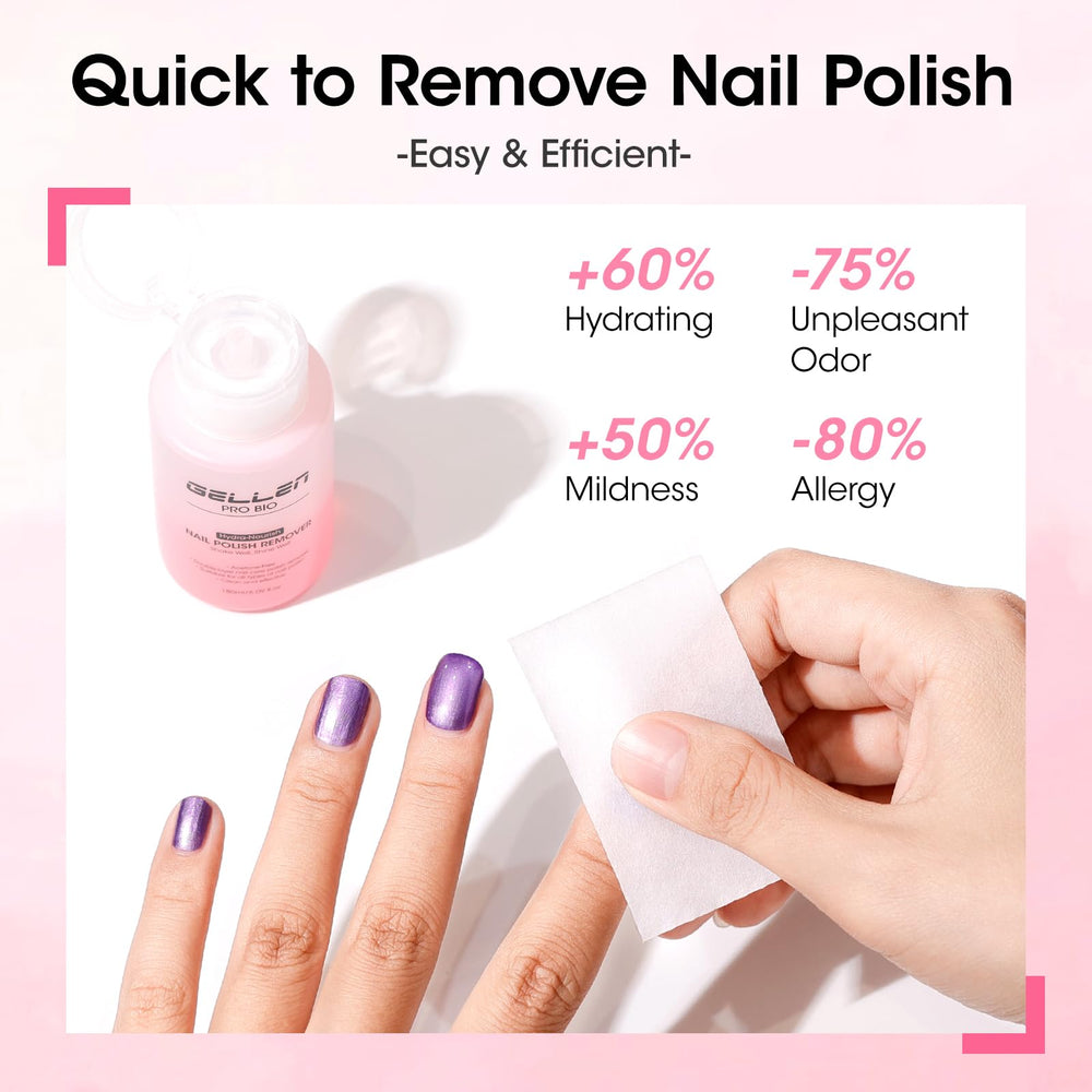 GELLEN rose fragrance adds a pleasant scent during removal.