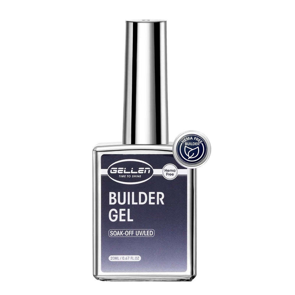 Gellen Builder Gel bottle with precise brush for smooth application.