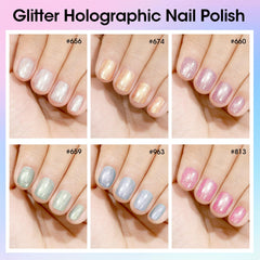 GELLEN Shimmer Pastel swatches show buildable, shimmering finishes on natural nails.