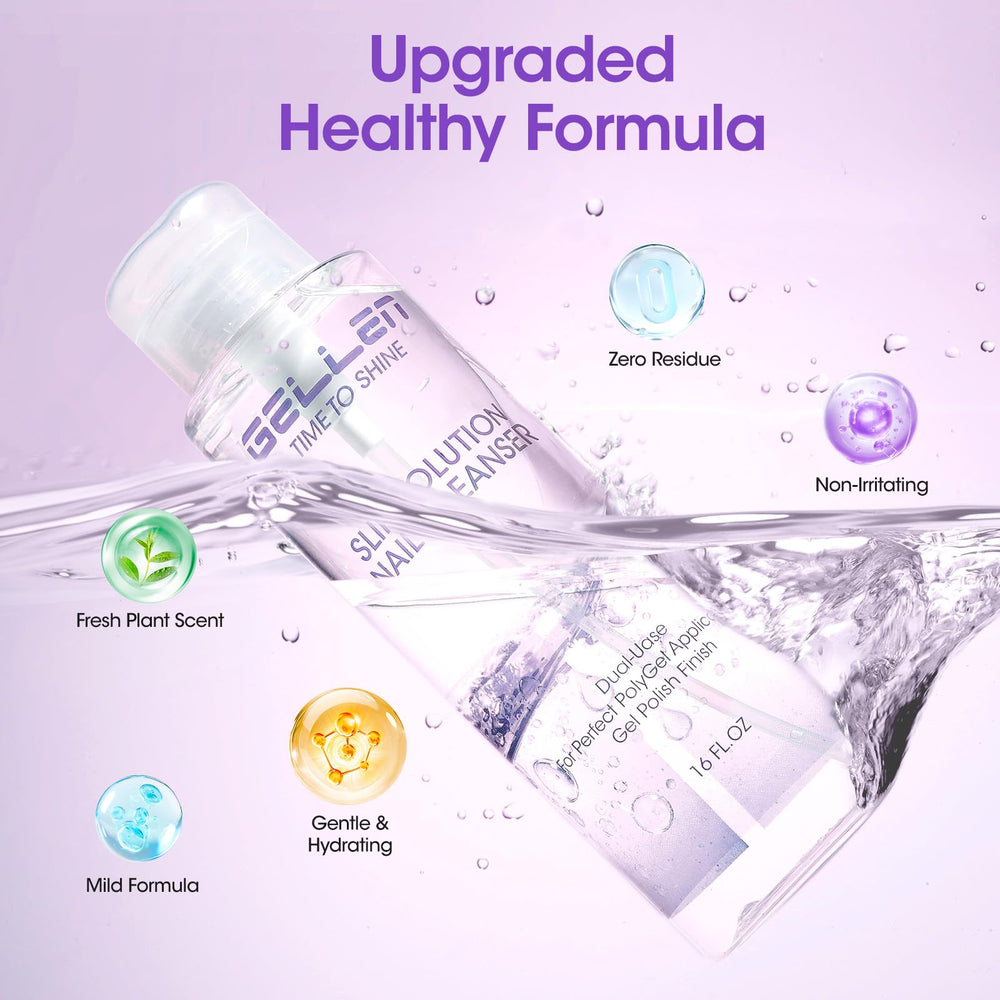 GELLEN slip solution supports skin-friendly nail care and comfort during use.
