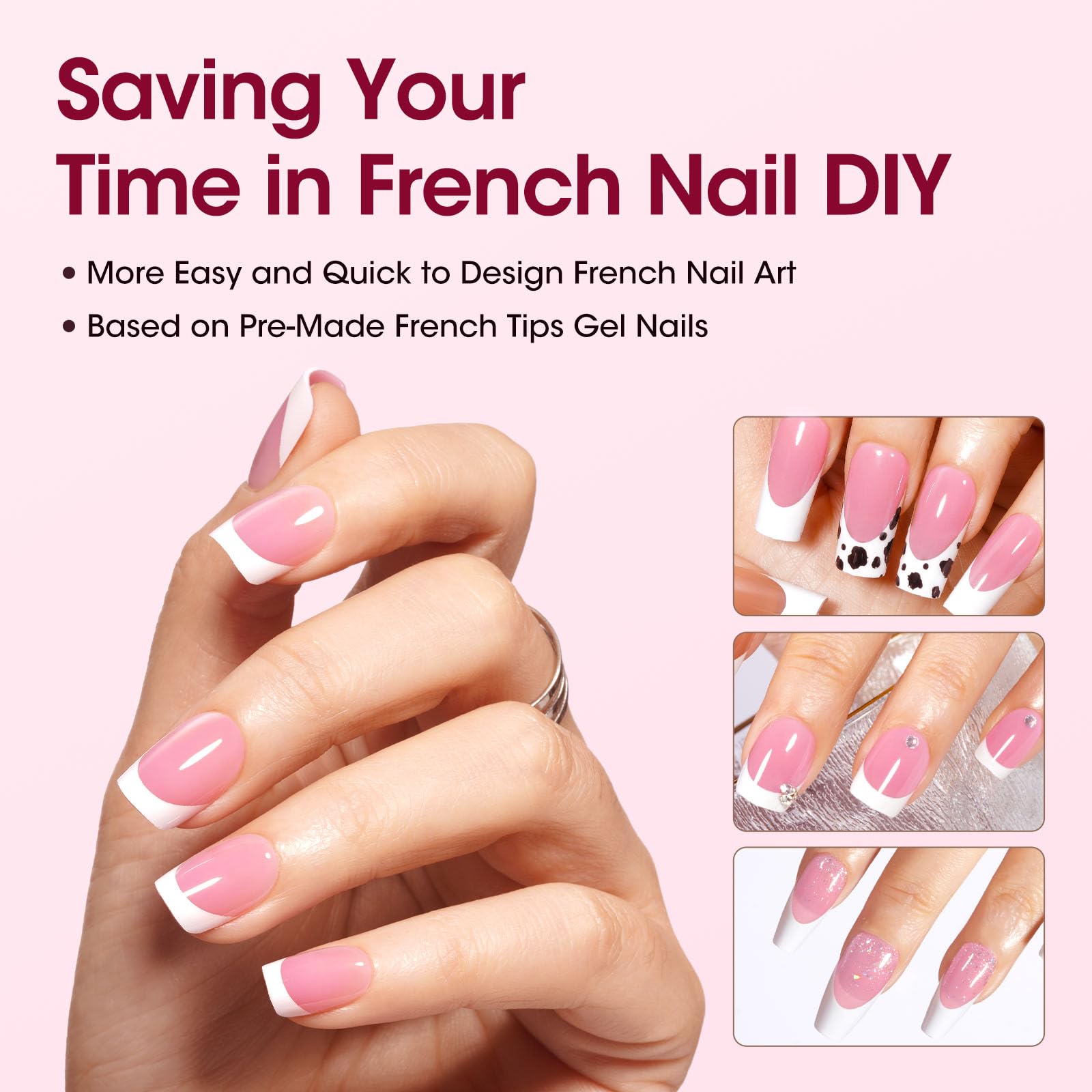 GELLEN soft gel tips close-up showing slim front edge
