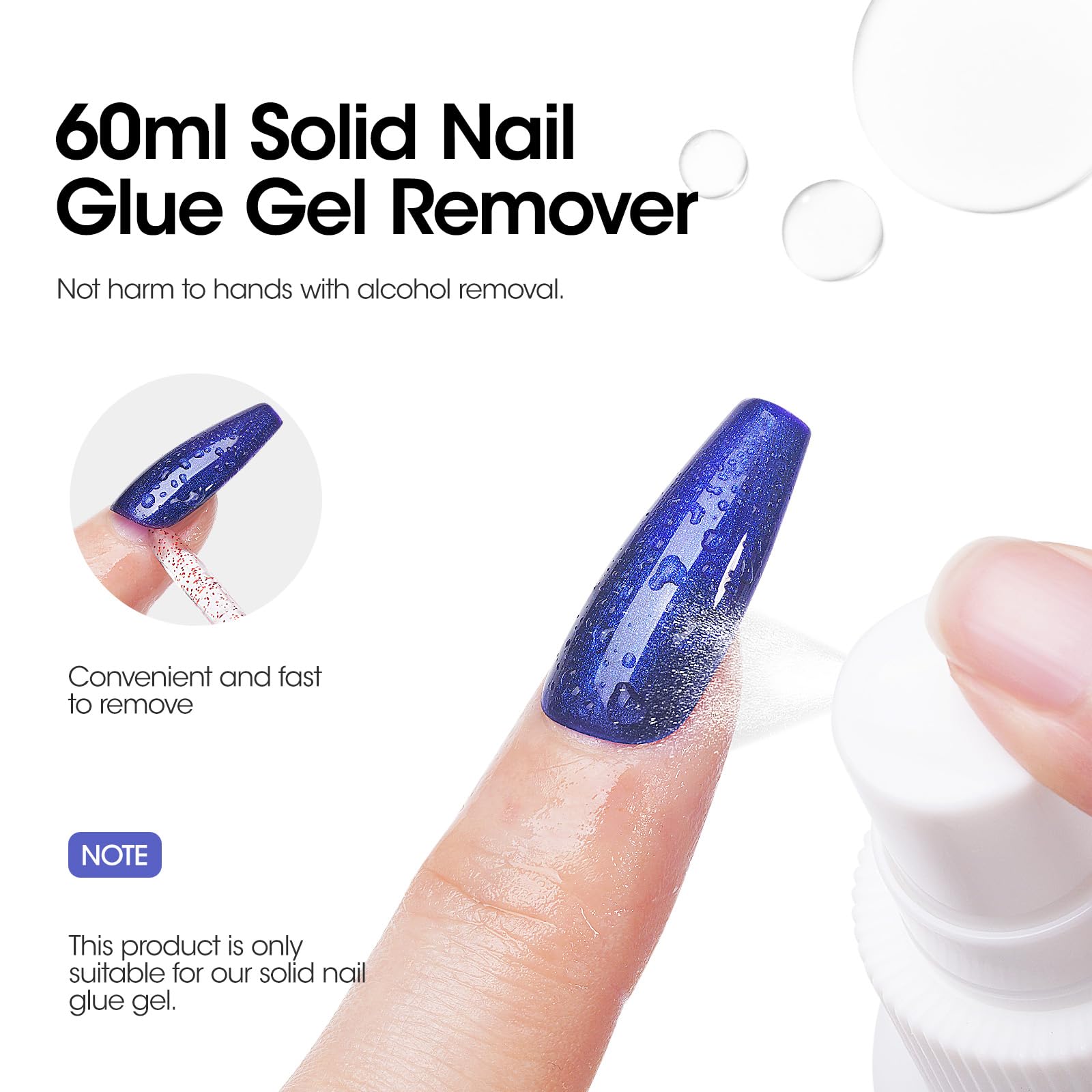 GELLEN solid nail glue remover spray for gentle removal