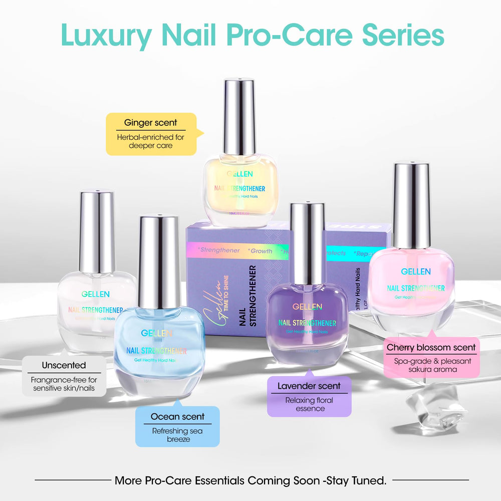 GELLEN Unscent Nail Strengthener everyday use for clear protection