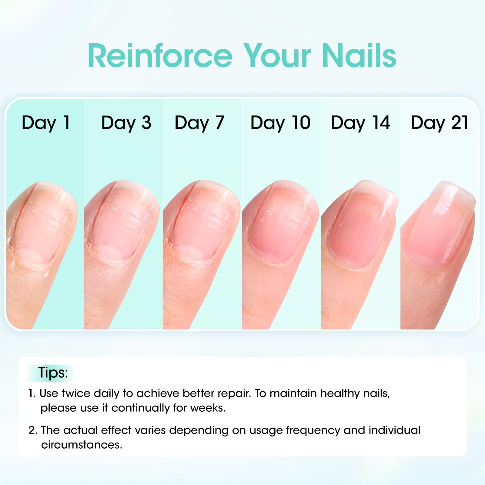 GELLEN Unscent Nail Strengthener bottle highlighting nourishing formula for growth