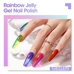 GELLEN UV/LED cure fast-dry gel enables quick home manicures.