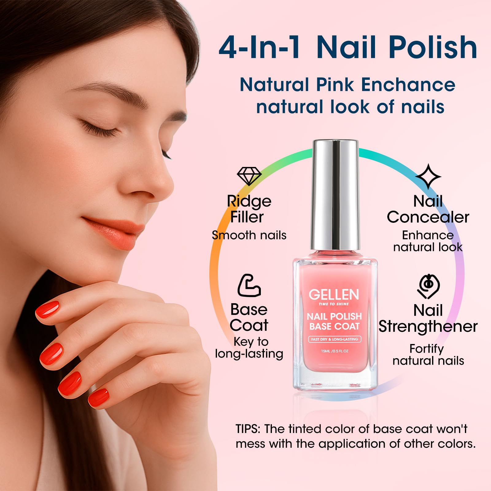 GELLEN vegan and toxin-free formula designed for sensitive nails and safe use.