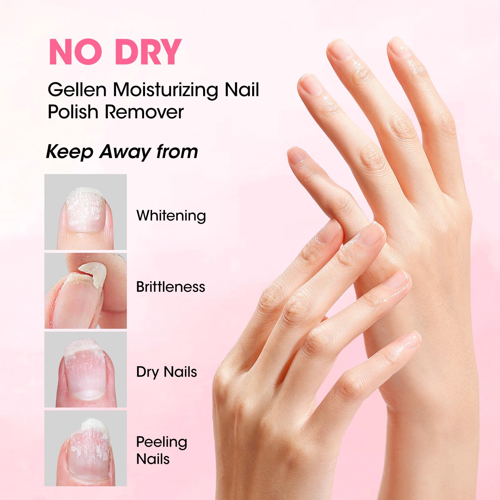 GELLEN formula highlights vitamin E, aloe, glycerin and shea for nourishing care.