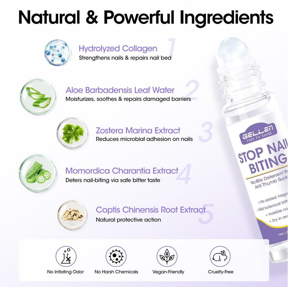 GELLEN waterproof, fast-drying formula on nails