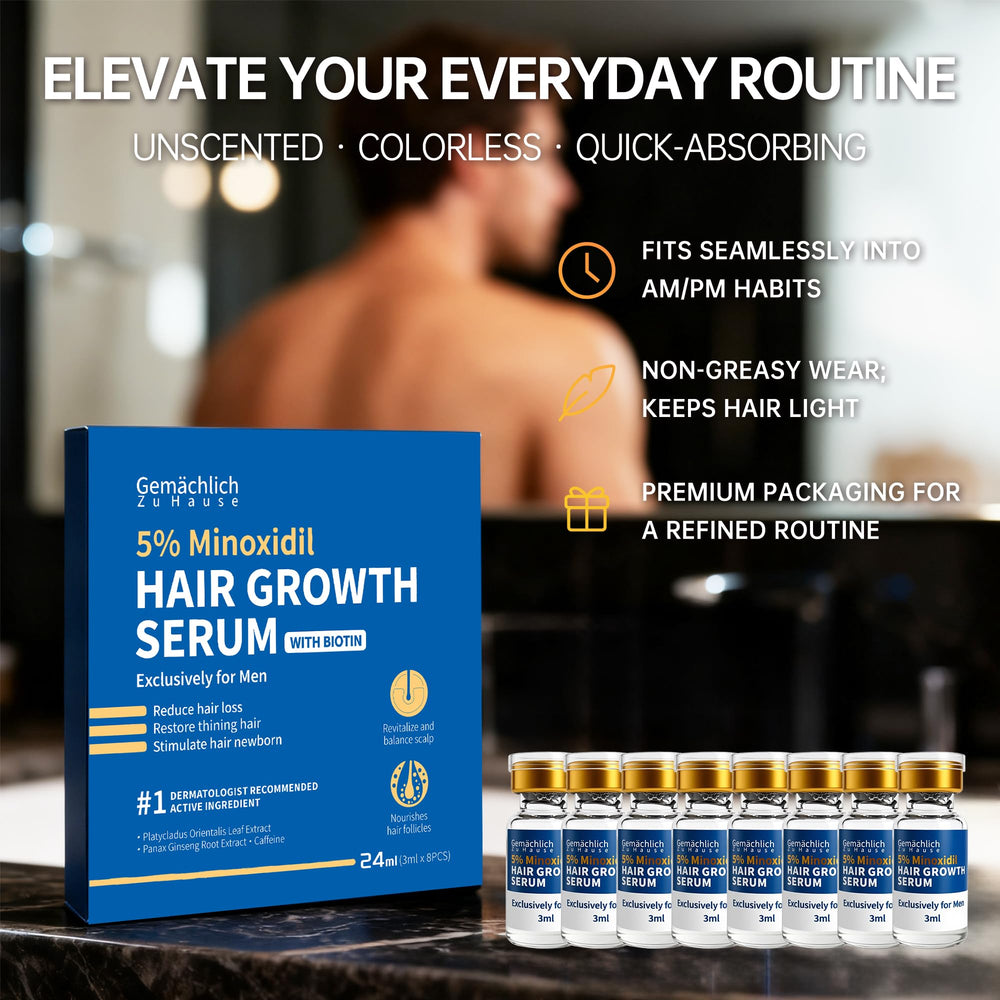 Gemächlic h Zu Hause compact 3ml ampoules ensure precise dosing and freshness.