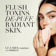 GEMELLE botanical ingredients bottle highlighting rosehip and nutrients.