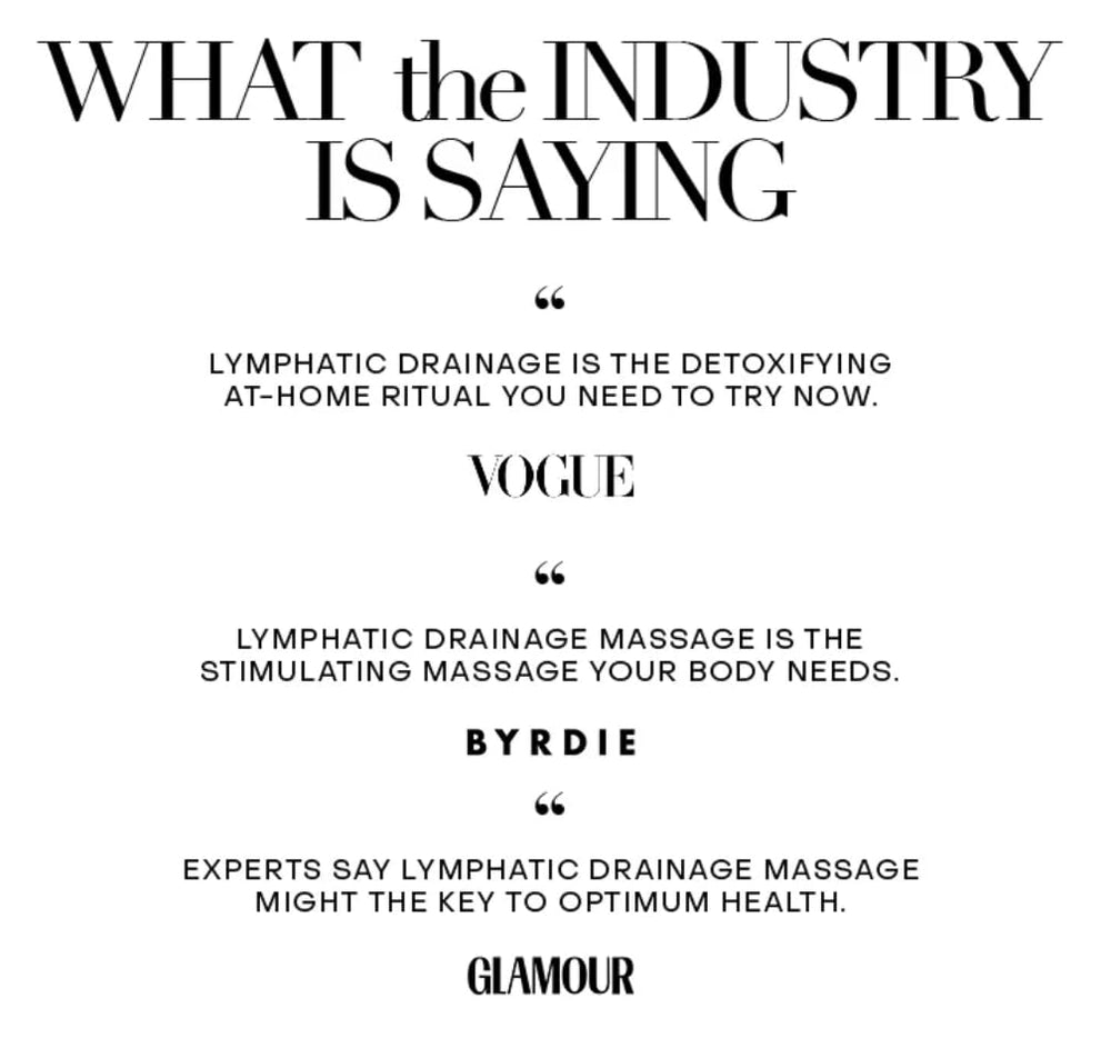 GEMELLE Lymphatic Drainage Tools paired with oil for microcirculation.