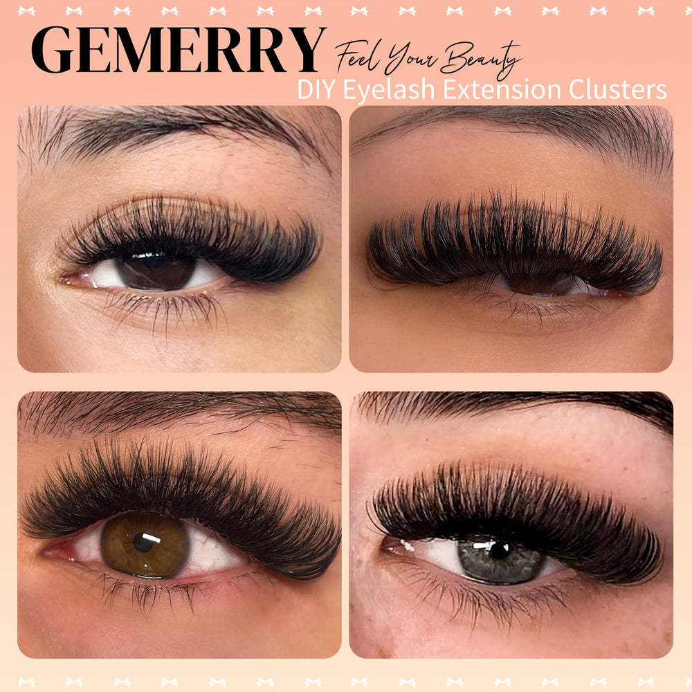 GEMERRY Lash Clusters 50D for fuller volume with comfortable wear.