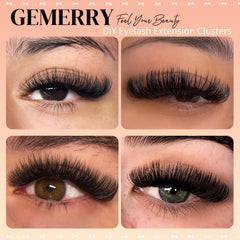 GEMERRY Lash Clusters 50D for fuller volume with comfortable wear.