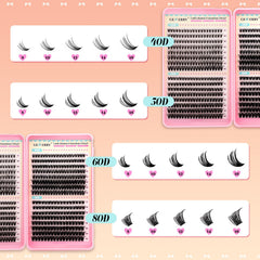 GEMERRY Lash Clusters 80D provide intense volume for special occasions.
