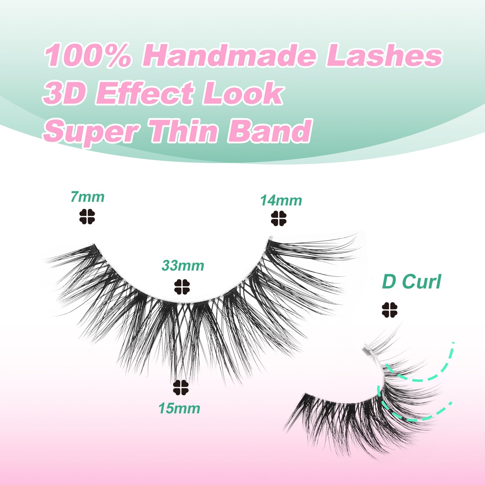 GEMERRY ultra-thin band lashes offer comfortable daily wear.