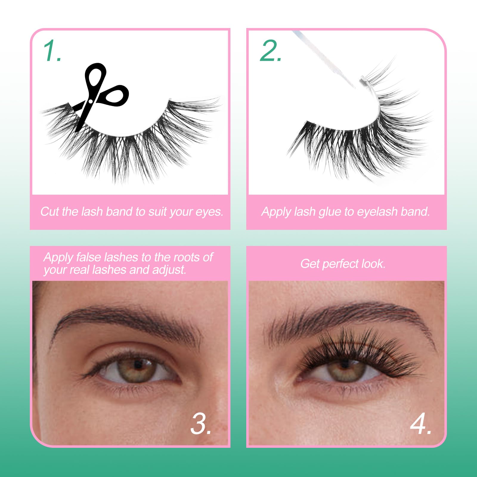 GEMERRY salon-like volume at home with multi-layer lash design.