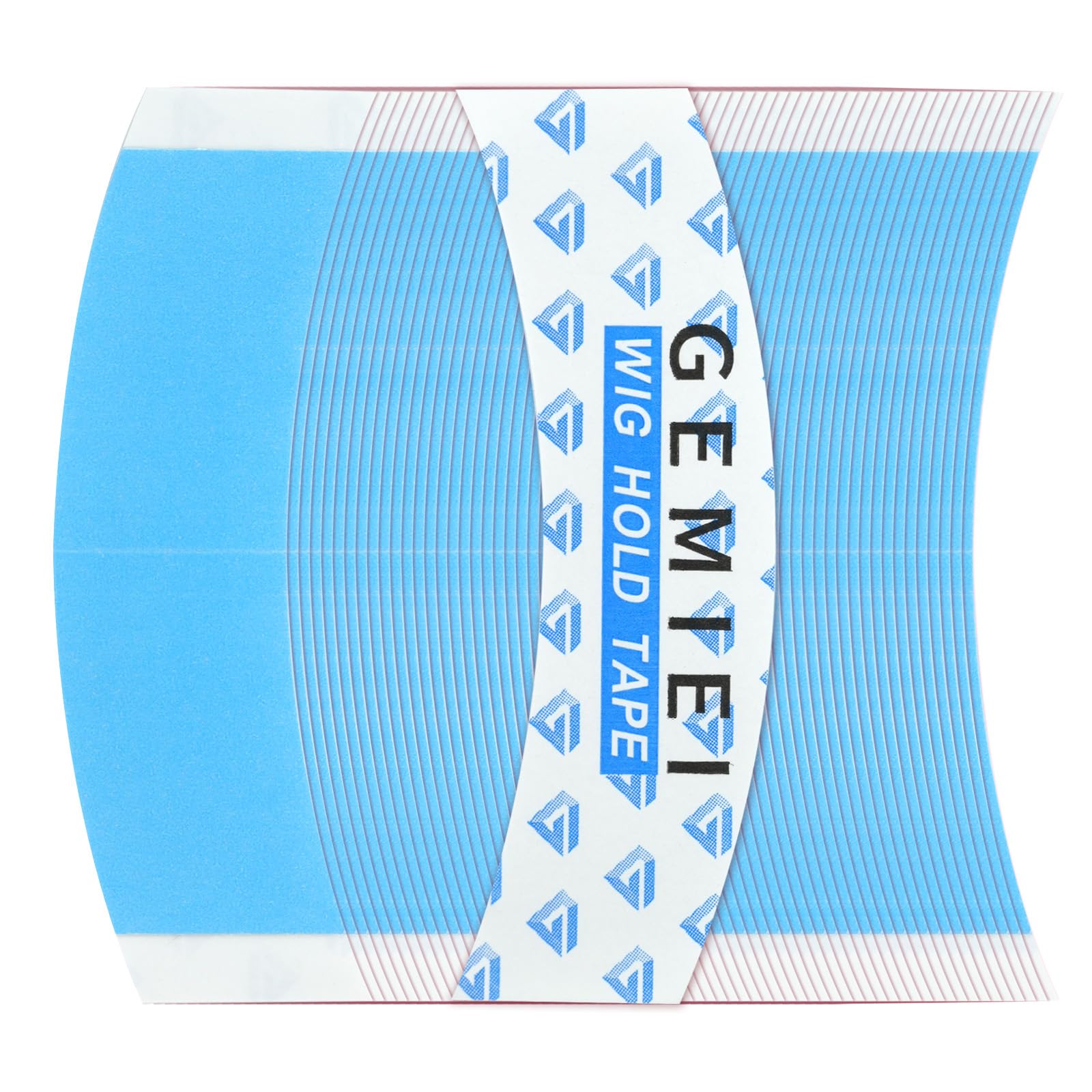Gemiei lace wig tape 64pcs blue strip offers secure hold for daily wear