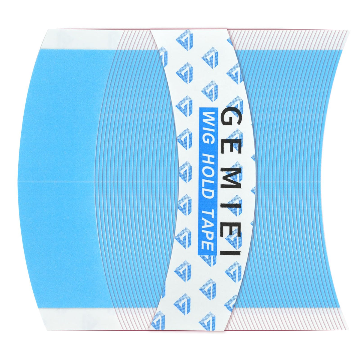 Gemiei lace wig tape 64pcs blue strip offers secure hold for daily wear