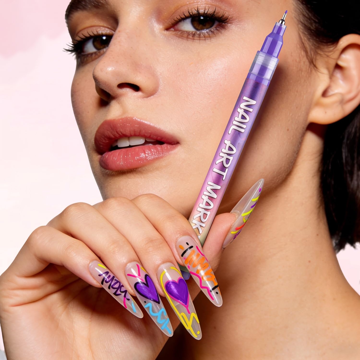 Gemsanva easy-clean nail art pens after use