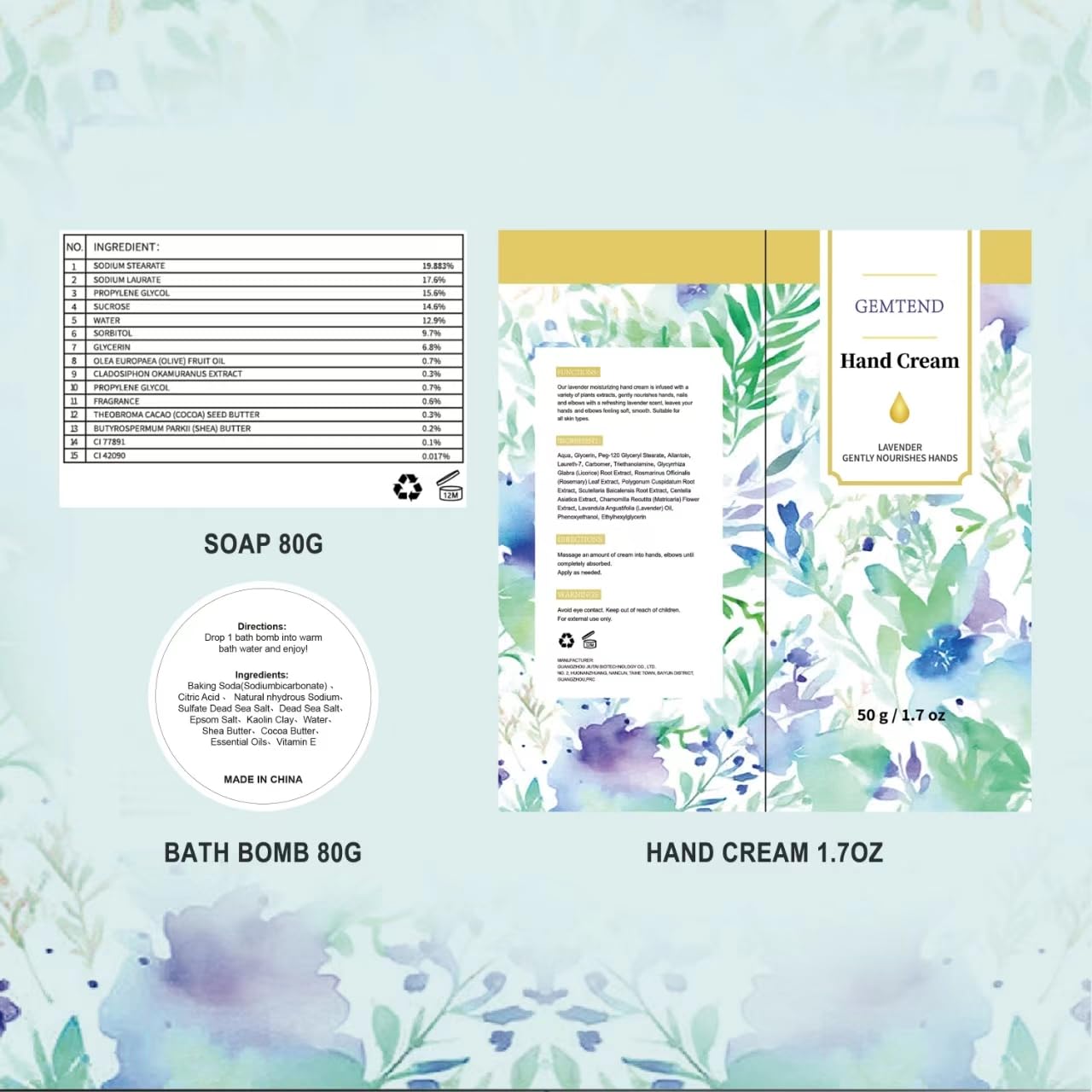 GEMTEND bath loofahs help create a spa-like lather for easy exfoliation.