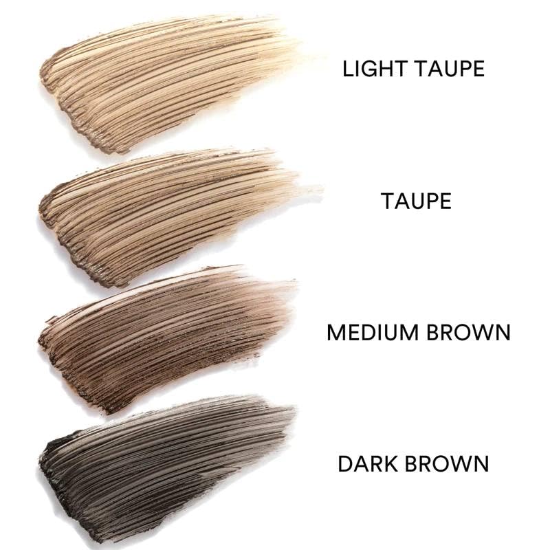 Gen See Arch Support Brow Powder Gel taupe-01 on brows for natural, defined shape all day.