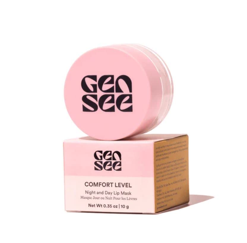 Gen See Comfort Level Lip Masque night application on lips for long-lasting moisture.