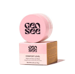 Gen See Comfort Level Lip Masque night application on lips for long-lasting moisture.