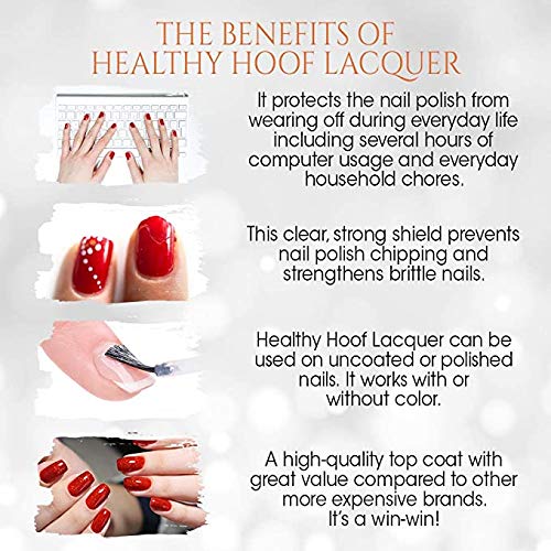 Gena high-gloss top coat finish on nails