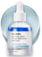Genabelle Crystal Drop Hydra Ampoule bottle with visible crystal droplets for instant hydration