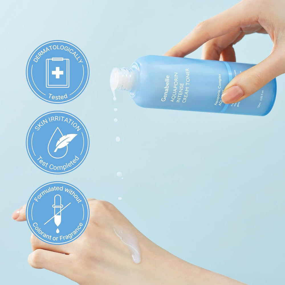 Genabelle Dermatologist-tested label indicates safe, gentle skincare.