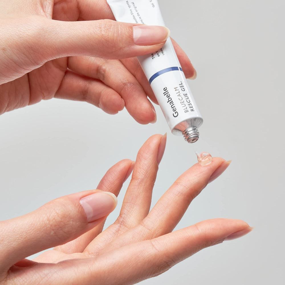Genabelle Vita-K Rescue Gel label communicates key benefits and usage at a glance