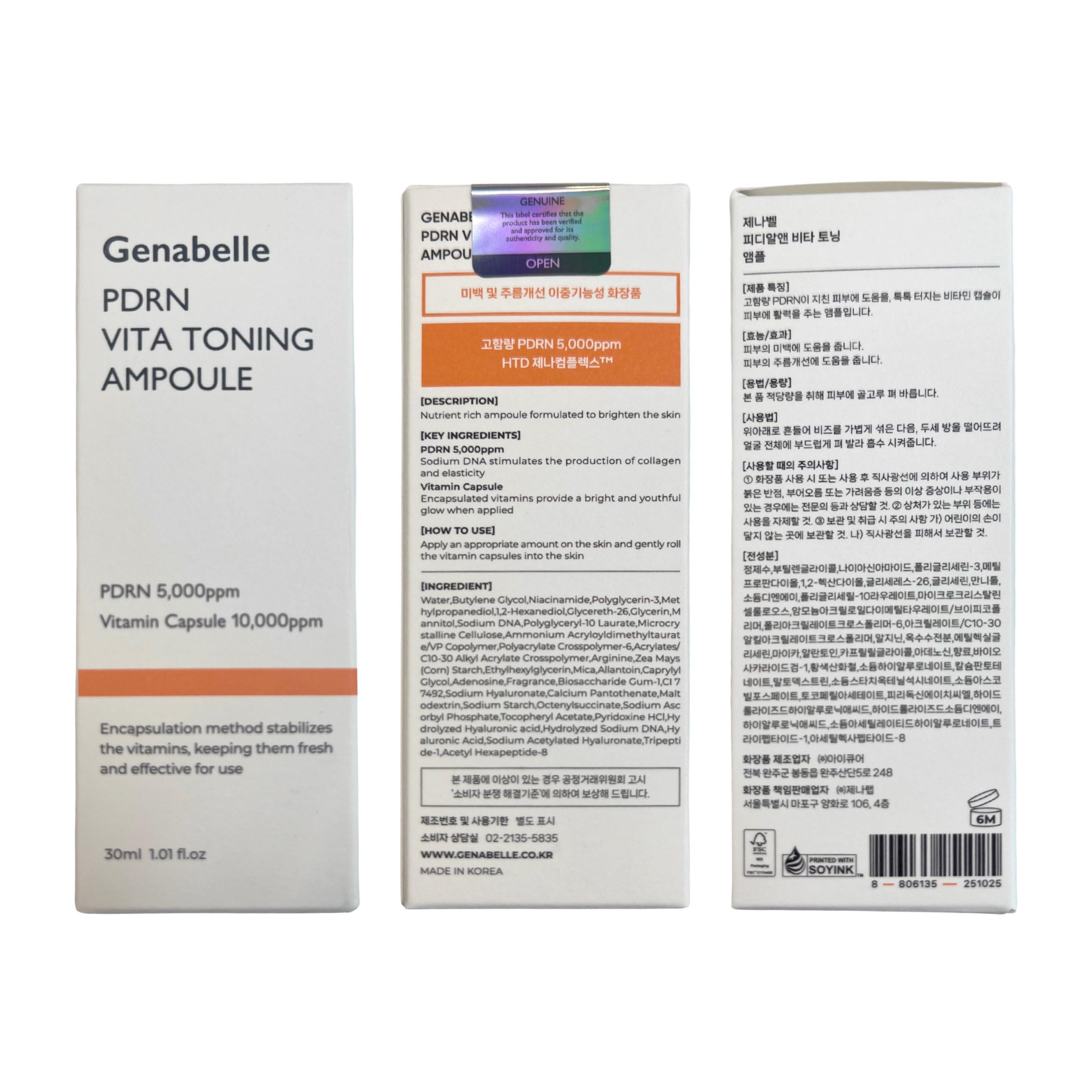 Genabelle PDRN Vita being used in daily skincare routine