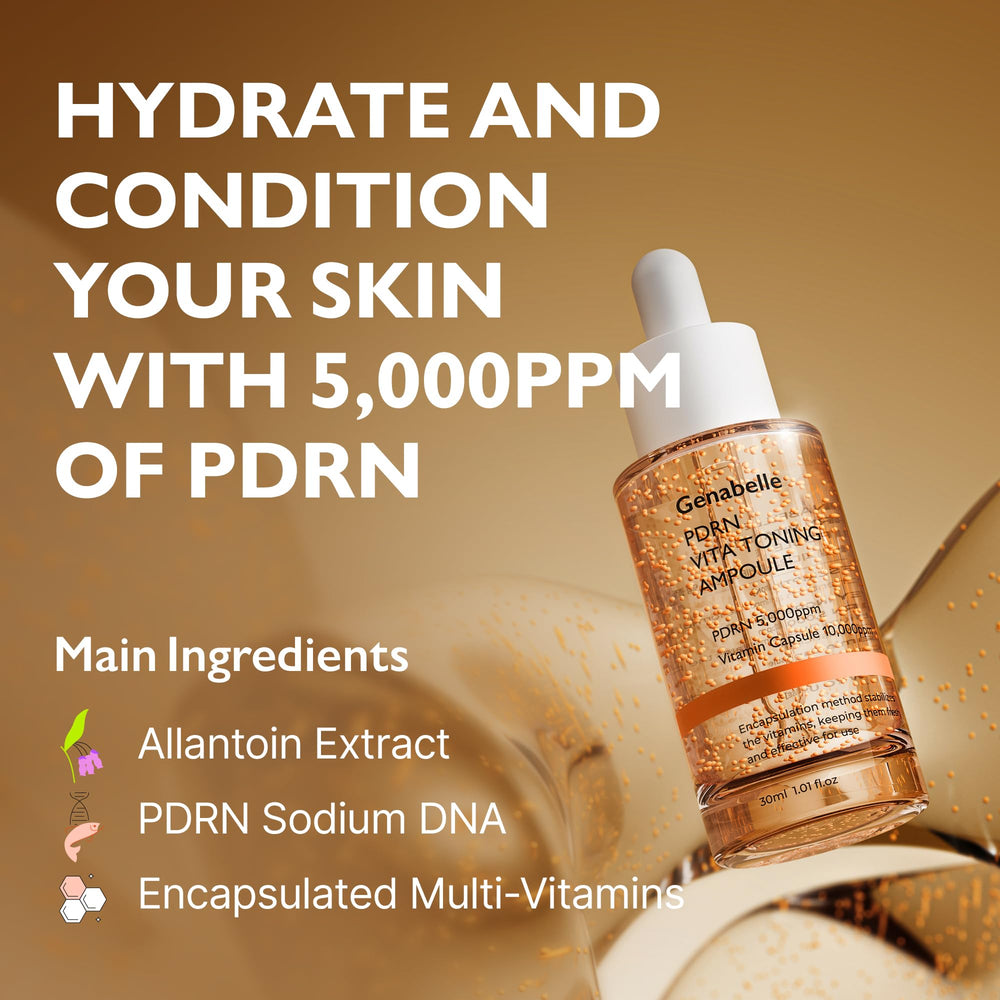 Genabelle PDRN Vita Hyaluronic layers providing hydration and plumpness