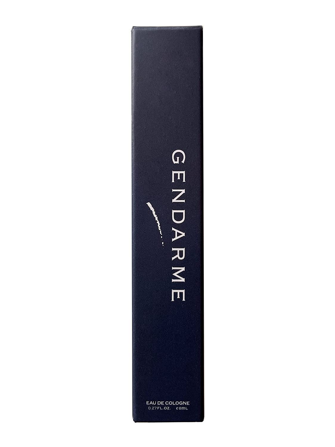 Gendarme EDC travel case with logo emphasizes premium masculine fragrance.