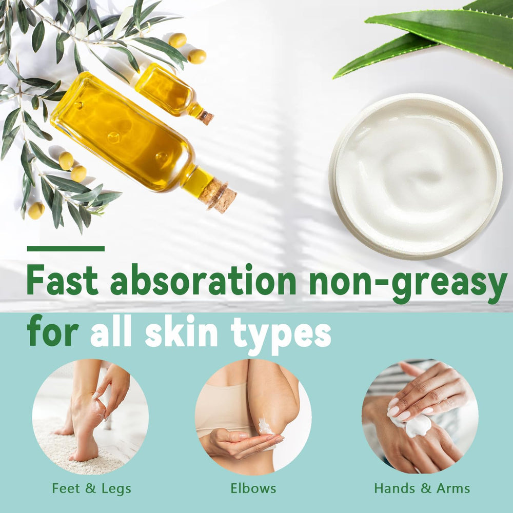 Generic 60% Urea Cream for Feet texture closeup showing thick, smoothing formula