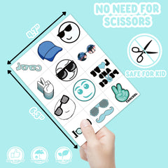 Generic Two Cool emoji tattoos add playful flair to party bags and crafts