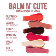 Generic Balm N' Cute swatch shows sheer finish and lasting tint.