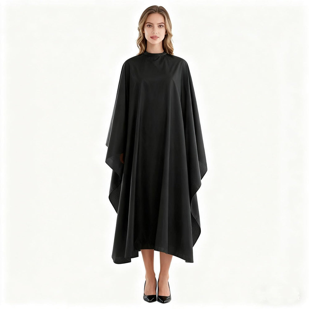 Generic Barber Cape adjustable neck closure ensures a secure, comfortable fit for all clients.
