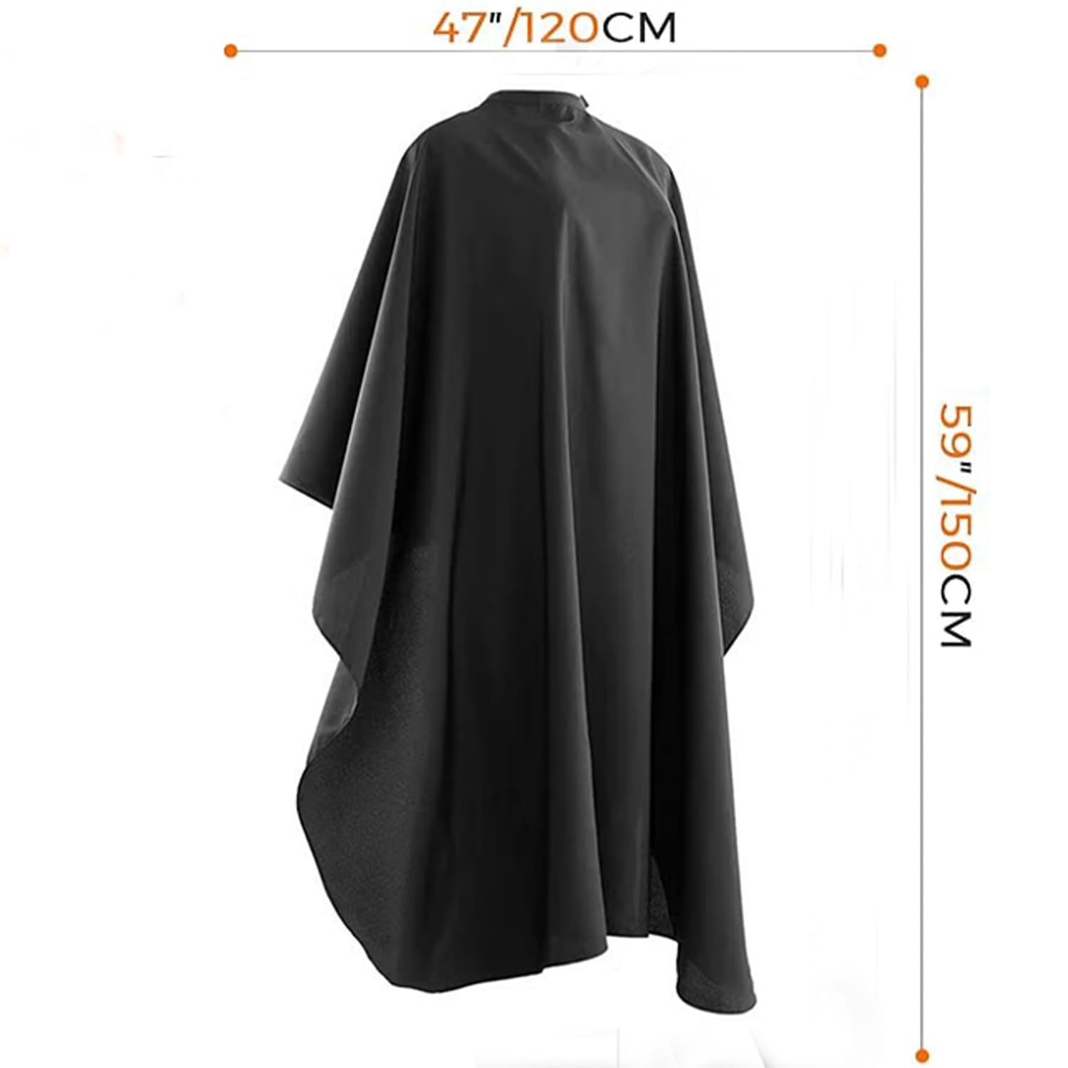 Generic Barber Cape lightweight fabric stays comfortable through long sessions.