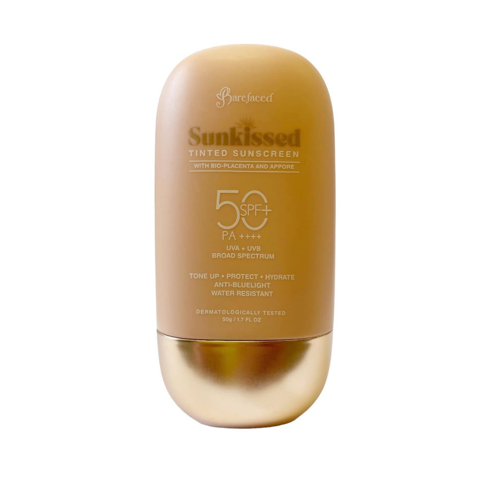Generic Barefaced Sunkissed bottle front for daily sun protection