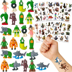 Generic Brainrot action figures on a desk for conversation starters.