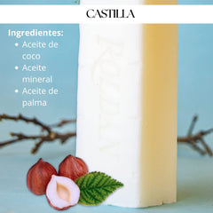 Castile soap for baby skin use, gentle and safe.