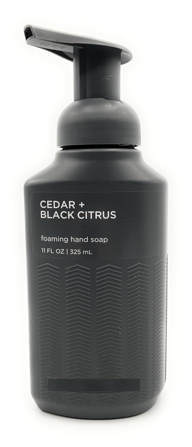 Generic Cedar and Black Citrus foaming hand soap bottle with refreshing aroma for daily cleansing.