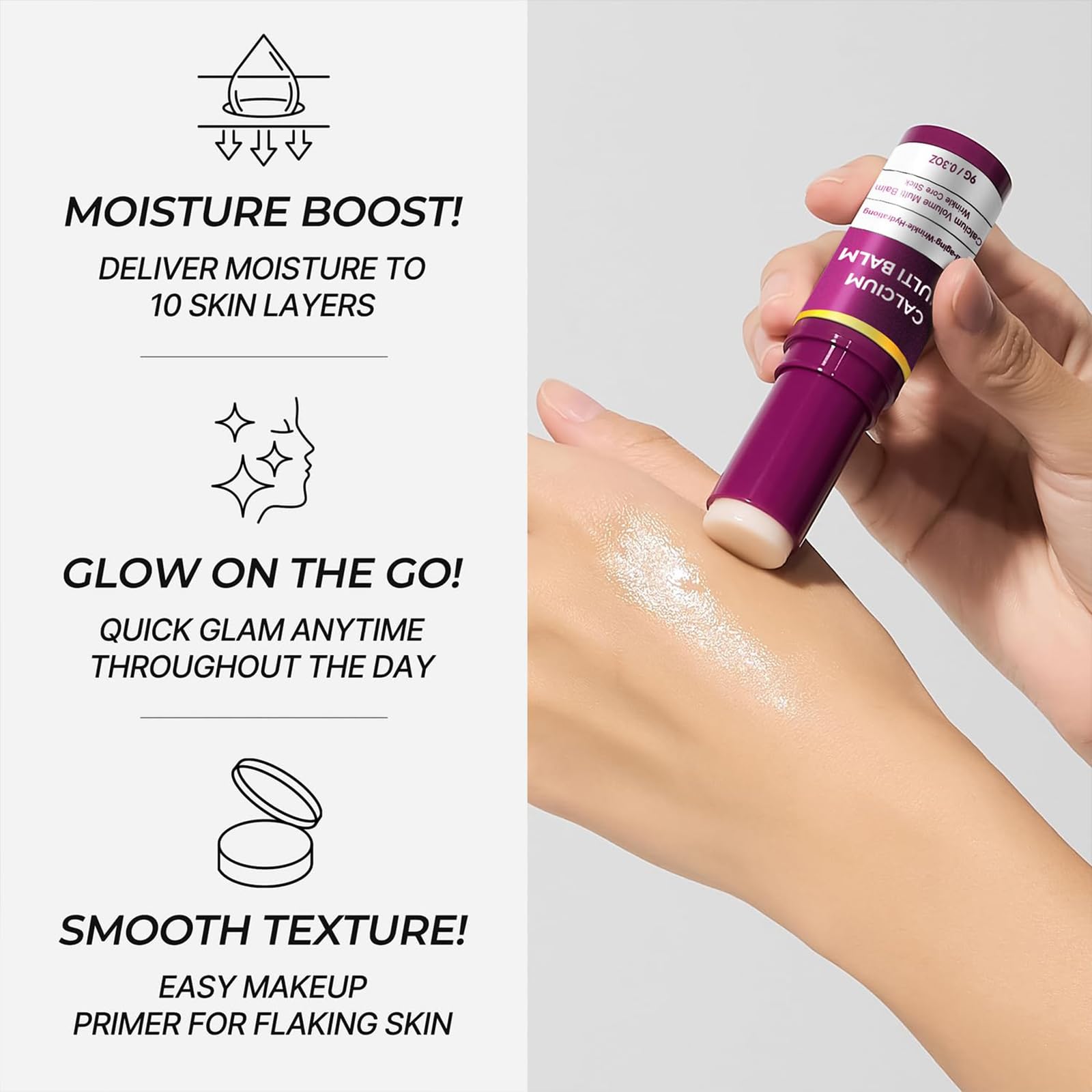 Generic Cemenrete balm stick twisted up for direct application on skin.