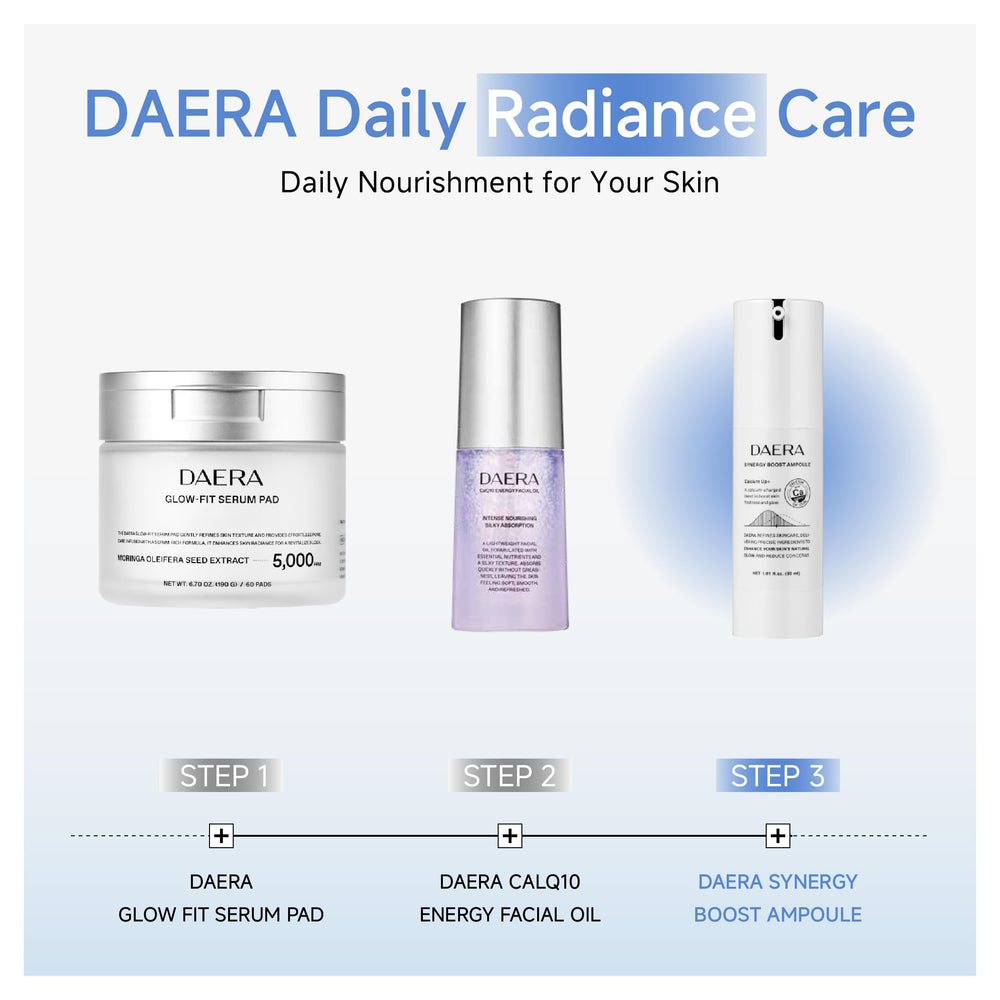 Generic DAERA Synergy Boost Ampoule final skin looks firmer and brighter