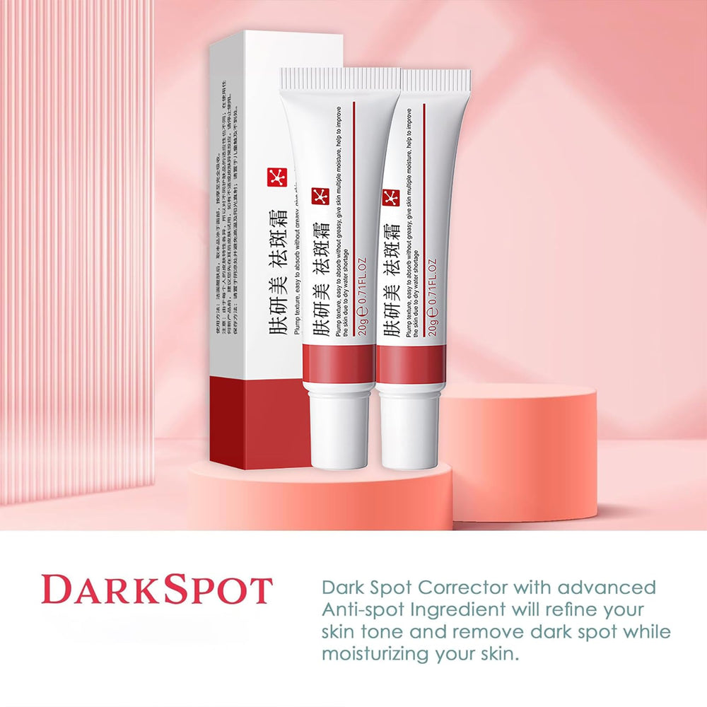 Generic Dark Spot Cream Face close up emphasizes rich moisturizing texture